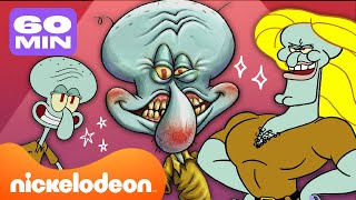 SpongeBob  60 MINUTEN mit den besten Momenten von Thaddäus  Nickelodeon Nederlands [upl. by Namsaj]