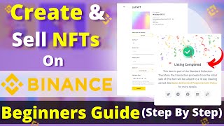 How to Create amp Sell NFTs On Binance  StepbyStep Guide For Beginners HINDI 2023  NO GAS FEE [upl. by Buff321]