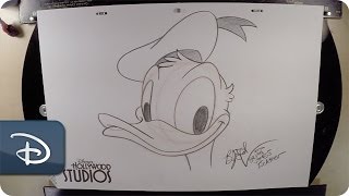 HowTo Draw Donald Duck  Walt Disney World [upl. by Ahseid]