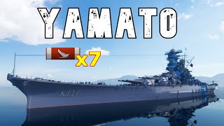 World of WarShips Yamato  7 Kills 287K Damage [upl. by Glovsky]