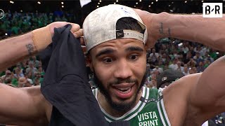 Jayson Tatum Reacts to Winning the NBA Finals quotWE DID ITquot [upl. by Iteerp]