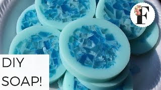 DIY Melt and Pour Rimmed Soap Tutorial Soap Making How to melt and pour soap Easy Beginner Beauty [upl. by Aniat56]