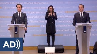 2 februari 2021 persconferentie Mark Rutte en Hugo De Jonge video met audiodescriptie [upl. by Bullen5]