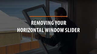 Removing Your Horizontal Windows Slider  Homeowner Maintenance [upl. by Isis]