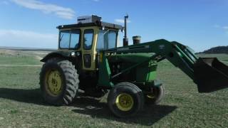 1965 John Deere 4020 Tractor w Farmhand 258 LoaderGrapple [upl. by Bradwell]