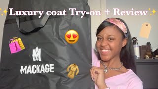 DETAILED Mackage Coat Unboxing  Review ft Affirm [upl. by Polloch]