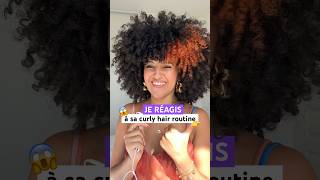 Je réagis à sa curly hair routine 😱➿👑✨ curlyhair [upl. by Eimmaj]