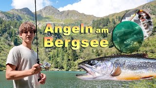 Angeln auf Saibling und Forelle am Scheibelsee ⛰️ 🐟 Forellenangeln am Bergsee in den Alpen [upl. by Anetsirhc]