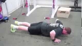 Moving Plyo Push Up Side to Side [upl. by Bradney]