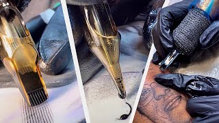 Tattoo Technique Compilation  shading lining coloring [upl. by Fiedler]