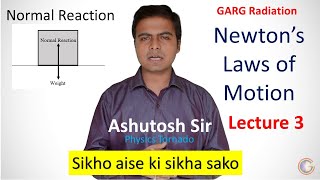 Newtons Laws of Motion Lecture 3  Class XI Physics For JEENEET  Numerical on Normal Reaction [upl. by Kred208]