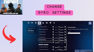 How to Change Gyro Settings in Fortnite Mobile [upl. by Jarv]