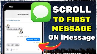 How To See First iMessage Without Scrolling [upl. by Ysus]