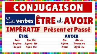 Conjugaison  les verbes être et avoir à limpératif présent et passé [upl. by Gnaht]