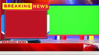 Green Screen Breaking News Bumper  Free Template For News Channels [upl. by Nagiam537]