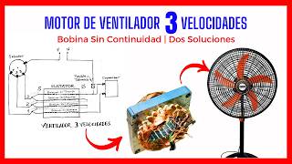 💡MOTOR DE VENTILADOR ZUMBA PERO NO GIRA  Bobina Sin Continuidad  Dos Soluciones [upl. by Josy]