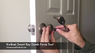 Kwikset Smart Key Dumb Force Tool  Tactical Lock Picking [upl. by Galan]