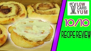 Keto Cinnamon Rolls  Dessert Recipe Review  Recipe by Low Carb Yum [upl. by Cheston951]