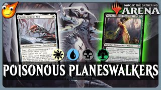 Can a 4 Color Atraxa deck be done on a 9 Rare69 Budget  BrawlEDH MTG Arena [upl. by Esinaej]