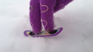 Homemade Snowboard Fingerboard  Quick FX kids edition [upl. by Stroup]