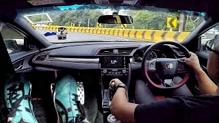 Civic TypeR Hill Drive  Heel amp Toe Footcam [upl. by Neraa]