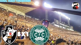 VASCO 5 X 1 CORITIBA  A FESTA DA TORCIDA VASCAÃNA EM SÃƒO JANUÃRIO  21092023 [upl. by Brittney988]