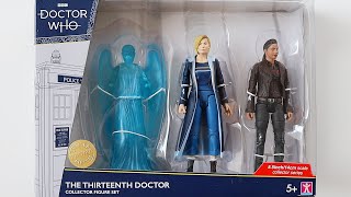 Doctor Who The Thirteenth Doctor BampM Collector Figure Box Set Serene Weeping Angel  Unboxing [upl. by Ned504]