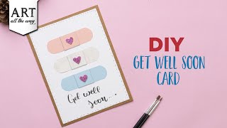 DIY Get Well Soon Card  Simple Card Ideas  Handmade Cards [upl. by Suzzy]