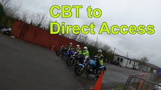 CBT to Direct Access Assessment amp Training  Familiarisation on a larger motorcycle from 125cc [upl. by Yebba]