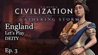 3 Lets Play Civ 6 Victoria  England  Civilization VI Gathering Storm [upl. by Beaston873]