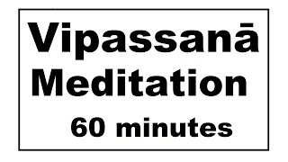 Vipassanā Meditation a daily meditation timer 60 minutes Bell every 5 Meditation videos series [upl. by Kosel]