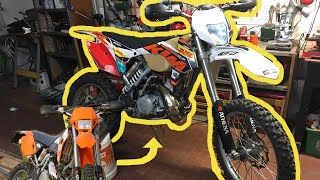 ktm exc 2000 with full 2015 plastics  TUTORIAL [upl. by Ardnahc]