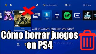 CÓMO ELIMINAR O BORRAR JUEGOS EN PS4 [upl. by Winebaum]