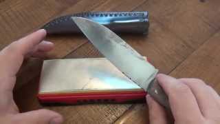 Knife Sharpening Gear Review  Lansky Diamond Benchstone Ultra Fine [upl. by Inanuah]