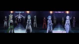 SAO 2 Opening 2 and 3 quotCouragequot Dual Screen [upl. by Christianson]