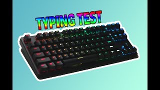 TECWARE Phantom 87  Quick Overview amp Typing Test [upl. by Luing92]