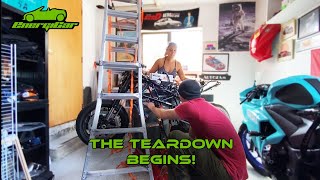 Electric Honda Beat Conversion  Episode 3  Disassembling the Energica [upl. by Sachsse]