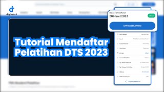 Tutorial Mendaftar Pelatihan DTS 2023 [upl. by Shama]