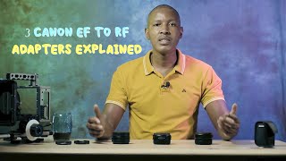 Canon RF to EF DropIn Filter Adapter Speedbooster amp Standard Adapter Explained [upl. by Clippard]