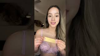 Which color would you choose Light purple or Black Wingslove Lace braPush Up bra Review bra [upl. by Tibbs324]