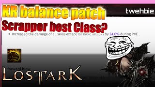 Lost Ark KR class balance patch [upl. by Esalb]