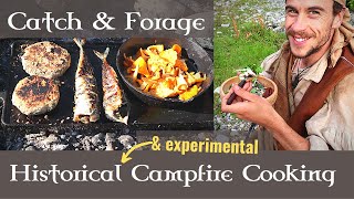 Historical Catch amp Forage CAMPFIRE COOKING  Experimental Recipes Scottish Summer by the Sea [upl. by Ahsas]