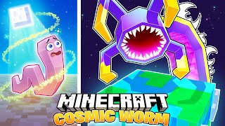 I Survived 100 Days as a COSMIC WORM in HARDCORE Minecraft [upl. by Yna]