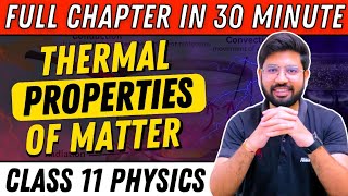 Thermal Properties of Matter Revision OneShot  Chapter 11 Class 11 Physics  CBSE JEE NEET Revision [upl. by Attiuqehs355]