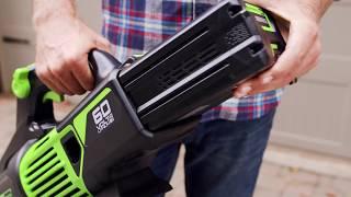 Greenworks Pro 60Volt Max Lithium Ion Brushless Cordless Electric Leaf Blower [upl. by Renado]