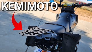 2023 Honda Grom KEMIMOTO Luggage Storage Rack  Review Motovlog [upl. by Koslo989]