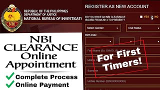 NBI Clearance Online Appointment For First Timers 2023 [upl. by Smoot361]