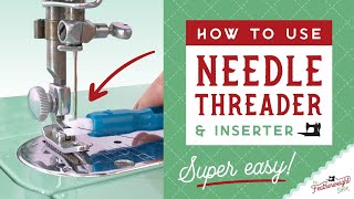 How To Use the Super Easy Machine Needle Inserter amp Threader [upl. by Natloz]