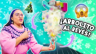 PUSE MI ARBOLITO DE NAVIDAD AL REVÉS ¡CASI SE CAE 😱🎄 Craftingeek [upl. by Ecirtap]