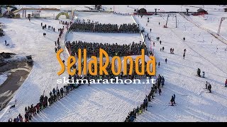 SellaRonda Skimarathon 2019  Highlits Diretta streaming [upl. by Cirdes342]